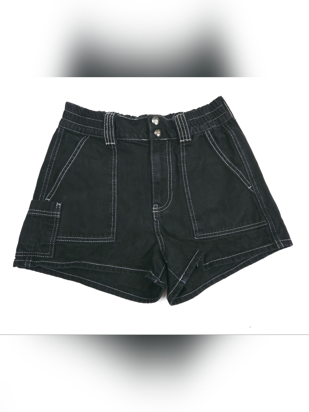 BDG Urban Outfitters Utility Black White Skate Shorts 100% Cotton Small